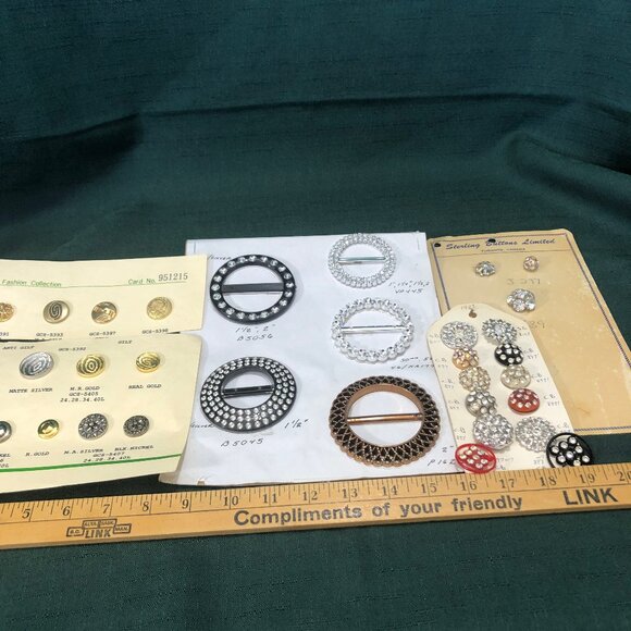 BUTTON COLLECTION ~ Vintage Salesman's Button Samples ~ Capitol, Sterling - Picture 5 of 11